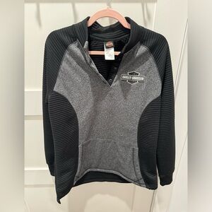 Harley Davidson fleece sweatshirt.